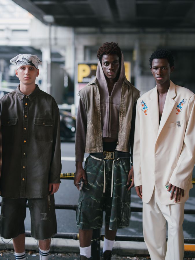 Three looks on a Tokyo street