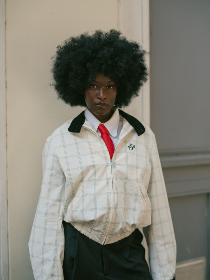 White check jacket, second frame